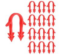 PATIKIL Grapas Para Panel Espuma PEX 5/8"/16mm, 100 Piezas En Forma U Doble Púa Para Fijación Tubos PEX En Aislamiento Panel Espuma, Tarp Tubing CPVC Cobre, Rojo