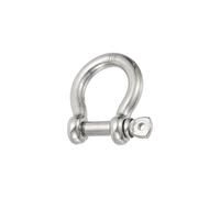 PATIKIL Grillete de Pasador de Tornillo 9.5mm 3/8" 1410lb Acero Inoxidable 316 Forjado Grillete de Arco de Grado Marino para Cadenas Cuerdas de Alambre al Aire Libre Plata