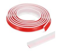 PATIKIL Guardia de umbral de ducha plegable de 118 pulgadas, protector de agua barrera autoadhesiva para evitar salpicaduras en parte inferior puerta ducha sin marco blanco (0.8"Anx0.5"Al)