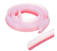 PATIKIL Guardia de umbral de ducha plegable de 79 pulgadas protector de agua, barrera autoadhesiva para evitar salpicaduras en el fondo puerta ducha sin marco, transparente (1.2"Anx0.6"Al)