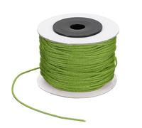 PATIKIL Hilo De Nylon De 44 Yardas para Pulseras Cuerda De Nylon Trenzada De 1.5 Mm Cordón Decorativo Hilo para Persianas Universal para Hacer Pulseras De Cuentas DIY Color Verde Claro