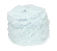PATIKIL Hilo de Pelo Sintético, 64m/70yds Hilo Ovillo de Lana 100g Peludo de Ganchillo Hilo Esponjoso Suave de Poliéster Chunky Fluffy para Alfombra Suéter Bufanda, Azul Cielo