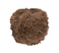PATIKIL Hilo de Pelo Sintético, 64m/70yds Hilo Ovillo de Lana 100g Peludo de Ganchillo Hilo Esponjoso Suave de Poliéster Chunky Fluffy para Alfombra Suéter Bufanda, Marrón