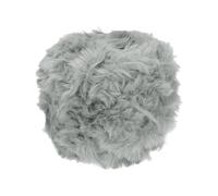 PATIKIL Hilo de Pelo Sintético, 64m/70yds Ovillo de Lana 100g Peludo de Ganchillo Esponjoso Suave de Poliéster Chunky Fluffy para Alfombra Suéter Bufanda, Gris Claro