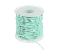 PATIKIL Hilo Elástico para Pulsera 164 Pies/50 Metros De Longitud 1.5 Mm De Diámetro 1 Rollo Cuerda Elástica Resistente para Fabricación De Joyería Collares Manualidades DIY Verde Lago