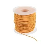 PATIKIL Hilo Elástico para Pulsera 164 Pies/50 Metros De Longitud 1.5 Mm De Diámetro 1 Rollo Cuerda Elástica Resistente para Fabricación De Joyería Collares Manualidades DIY Naranja