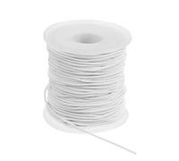 PATIKIL Hilo Elástico para Pulsera 164 Pies/50 Metros Longitud 1.5 Mm Diámetro 1 Rollo Cuerda Elástica Resistente para Fabricación De Joyería Collares Manualidades DIY Blanco