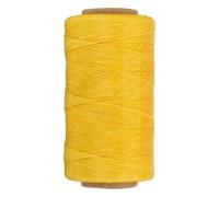 PATIKIL Hilo Encerado Plano 150D 1mm Amarillo Para Reparar Zapatos Bolsillos Billeteras Fabricación De Joyería Manualidades De Cuero DIY 284 Yardas
