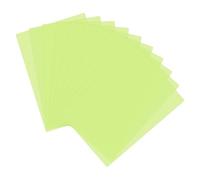 PATIKIL Hoja de Lectura Guiada Tamaño A4, 10 Piezas de Filtro de Gel de Corrección de Iluminación de Color Superpuesto Transparente para Aula de Clase Estudio Fotográfico, Verde Claro