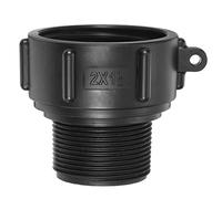 PATIKIL IBC - Adaptador de bolsa S60x6 de rosca gruesa 1.5 BSP macho, conector de tapón de drenaje de 275-330 galones para tanque de agua, manguera de jardín