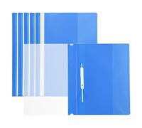 PATIKIL Informe Cubiertas, 6 Uds Plástico Transparente Frontal Archivo Hoja Documento Presentación Carpeta Carpeta Protector Portafolio para A4 Tamaño Papel Oficina, Azul