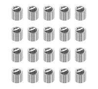 PATIKIL Inserciones Roscadas De Alambre 1/4-20 UNC 2D 12.8mm 20Pcs 304 Acero Inoxidable Manguito Helicoidal Roscado Para Reparaciones De Equipos Mecánicos Y Automotrices