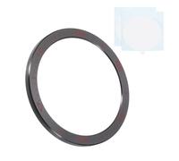 PATIKIL Inserto de bisel de reloj de 51 mm, anillo de bisel de reloj de acero inoxidable adhesivo antiarañazos, cubierta protectora para reloj de pulsera Garmin para Fenix 8X Solar, negro/rojo