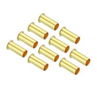 PATIKIL Inserto de compresión de latón OD de 6 mm, paquete de 10 tubos de inserción de soporte de compresión kit surtido para manguera de aire y agua