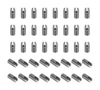 PATIKIL Insertos Roscados Autorroscantes, 40 Piezas M3 X M5 X 10mm Adaptador de Rosca de Acero Inoxidable 303 Reductor Tornillo Ranurado Insertos de Reparación Tuercas Manga