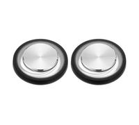 PATIKIL Joystick de juego para teléfono móvil, 2 unidades, chapado en espiral, control de juego, pantalla táctil, con caja de almacenamiento para tableta móvil, teléfono inteligente, color negro