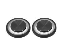 PATIKIL Joystick de juego para teléfono móvil, 2 unidades, con control de juego en espiral esmerilado, pantalla táctil con caja de almacenamiento para tableta móvil, teléfono inteligente, color negro