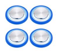 PATIKIL Joystick de juego para teléfono móvil, 4 unidades, chapado en espiral, control de juego, pantalla táctil, con caja de almacenamiento para tableta móvil, teléfono inteligente, color azul