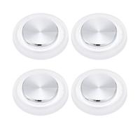 PATIKIL Joystick de juego para teléfono móvil, 4 unidades, chapado en espiral, control de juego, pantalla táctil, con caja de almacenamiento para tableta móvil, teléfono inteligente, color blanco