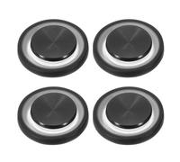 PATIKIL Joystick de juego para teléfono móvil, 4 unidades, con control de juego en espiral esmerilado, pantalla táctil con caja de almacenamiento para tableta móvil, teléfono inteligente, color negro