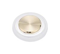 PATIKIL Joystick de juego para teléfono móvil, control de juego en espiral con pantalla táctil con caja de almacenamiento para tableta móvil, teléfono inteligente, dorado/blanco