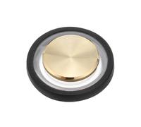 PATIKIL Joystick de juego para teléfono móvil, control de juego en espiral con pantalla táctil con caja de almacenamiento para tableta móvil, teléfono inteligente, dorado/negro