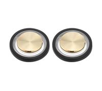 PATIKIL Joystick de juego para teléfono móvil, control de juego en espiral con pantalla táctil con caja de almacenamiento para tableta móvil, teléfono inteligente, dorado/negro