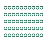 PATIKIL Junta Tórica de Goma de Flúor 7.5mm OD 4.5mm ID 1.5mm de Ancho, 50 Piezas Métrico FKM Junta de Sellado de Reemplazo para Sellar Fontanería Maquinaria Válvulas de Fontanería, Verde