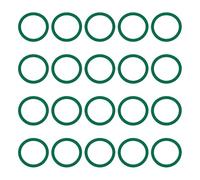 PATIKIL Junta Tórica de Goma de Flúor de 15,5 mm de Diámetro Exterior, 12,5 mm de Diámetro Interior, 1,5 mm de Ancho, 20 Piezas de Junta Métrica FKM de Reemplazo, Verde