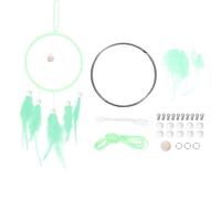 PATIKIL Kit de Hacer Atrapasueños DIY, Suministros para Hacer Atrapasueños Colgante de Pared Hecho a Mano para Principiantes Estilo 3, Verde Menta