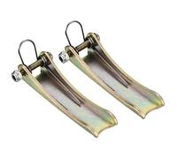 PATIKIL Kit de pestillo de seguridad de gancho de 2.7 pulgadas, paquete de 2 enganches de receptor de remolque de metal de repuesto para remolque de gancho, tono dorado