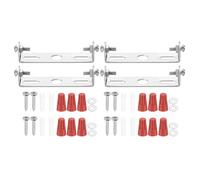 PATIKIL Kit de Soporte de Montaje de Accesorios de Luz de 70 mm (2.76") 4 Juegos Placa de Luz en Cruz para Luz de Techo con Tornillos para Luz de Pared Techo Lámpara Colgante