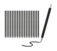 PATIKIL Lápiz Mecánico 4.0mm, Portaminas Mecánico Grande Automático Con 20 Piezas De Mina 2B Para Dibujo Arte Boceto Carpintería, Negro