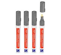 PATIKIL Lechada Bolígrafo, 4Pcs Rotulador Juntas Azulejos, Blanqueador de Juntas, Lápiz para Restaurar las Lechadas de Pared Piso Baños y Cocina, Gris Claro