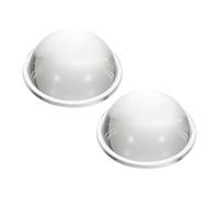 PATIKIL Lente Plano Convexa De 30mm De Diámetro, 2 Piezas De 14mm De Altura, Lente Óptica Convexa De Vidrio De Borosilicato De Alta Calidad Con Borde Para Linterna, Transparente De 2mm