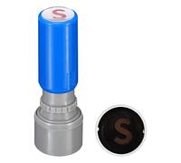 PATIKIL Letra Sello de Tinta, Carácter S Letra Sellos, Auto Entintado Plástico Alfabeto Inicial Sellos Pequeño Mini Estampadora para Aula Recortes Álbum Arte