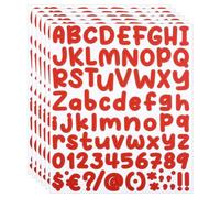 PATIKIL Letras y Números Adhesivos de Vinilo 6 Hojas de Autoadhesivos DIY en Mayúsculas para Buzón Ventana de Oficina Caja de Regalo Decoración de Scrapbook Rojo