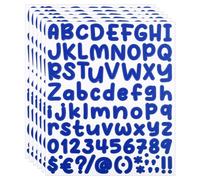 PATIKIL Letras y Números Adhesivos de Vinilo 6 Hojas de Pegatinas Autoadhesivas en Mayúsculas para Buzón Ventana de Oficina Caja de Regalo Decoración de Scrapbook Azul Oscuro