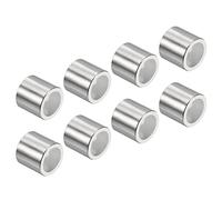 PATIKIL Línea Eje Rodamientos Espaciadores, 8 Paquetes Patines Velocidad Espaciador Herraje Aluminio para 8mm Eje Rodillo, Plata