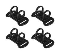 PATIKIL Linterna Faro Soporte, 4uds Silicona Suave Alto Elástico Manos-Libres Cabeza Lámpara Soporte Reemplazo para Linterna Exterior Camping Montar, Negro