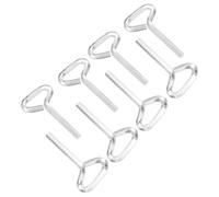 PATIKIL Llave Hexagonal De 7/32 De Pulgada 8 Piezas Llave Hexagonal Tipo T Estándar Para Llavero De Puerta Con Barra De Empuje Plateada