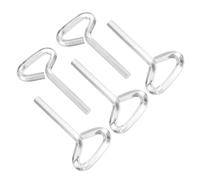 PATIKIL Llave Hexagonal De 7/32 Pulgadas, 5 Pcs Llave Hexagonal En Forma De T Estándar Para Llavero De Puerta De Barra De Empuje, Plateado