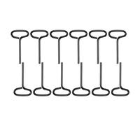 PATIKIL Llave hexagonal estándar de 5/32 pulgadas, paquete de 12 llaves de puerta de acero sólido con bucle completo en forma de T para barra de choque, dispositivos de salida de emergencia de barra