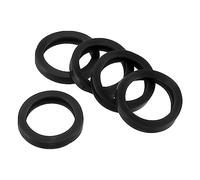 PATIKIL Llave Tapas Cubiertas Anillos, 10 Uds 1.2" Llaves Identificadores Cubiertas Codificación Etiquetas Rotulador Redondo Silicona Manga para Oficina Hogar, Negro