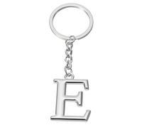 PATIKIL Llavero de Inicial de Letra Colgante de Letra E para Llavero Diy Decoración de Bolsos y Mochilas para Hombres y Mujeres Regalos para Fiestas Plata