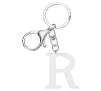 PATIKIL Llavero de Inicial, Llavero de Letra A-Z Iniciales Llavero Lindo de Metal con Letras del Alfabeto para Llaves, Bolso, Mochila, Regalo, Plateado (R)