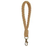 PATIKIL Llavero De Pulsera Boho Hecho A Mano Llavero De Macramé Marrón