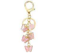 PATIKIL Llavero Inicial Mariposa, Letra T Personalizada En Metal Rosa, Llavero Bonito Para Llaves De Coche, Encanto Para Bolso De Mujer, Accesorio Para Mochila O Cartera