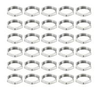 PATIKIL M12x0.75 Acero Hexagonales Tuercas 50 Paquete Métrico Rosca Galvanizado Acabado Herraje Tuercas Tornillo Perno Sujetadores para Lámparas Maquinaria Reparación 3mm Altura