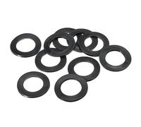 PATIKIL M25 Arandela Plana de Goma, 40Pcs Arandela Plana de Plástico Redondo Juntas Toricas Sellado Espaciador para Tubería Manguera Sujetador Perno, 25x39x2.5mm (ID*OD*Gorsor), Negro